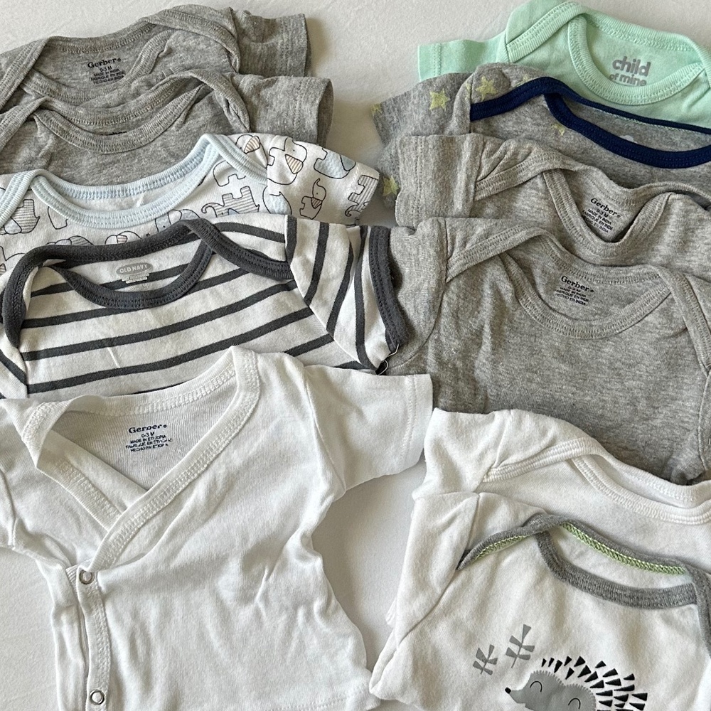 0-3M Baby Boy Onesie Bundle